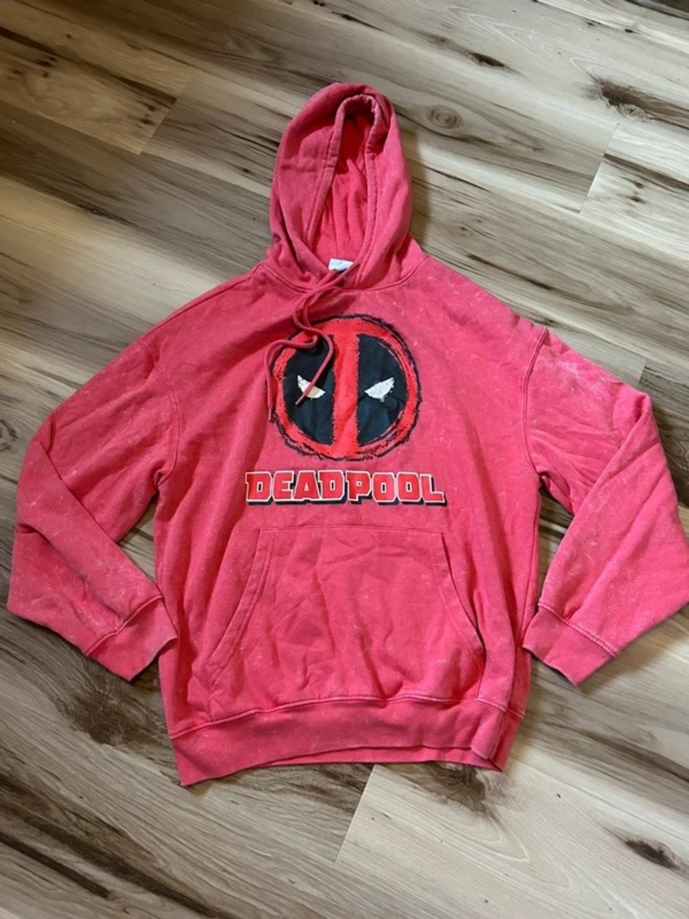 Marvel Red Deadpool Hoodie Sweatshirt